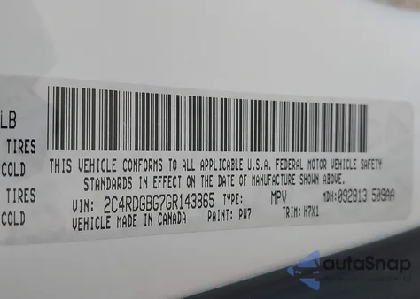 2016 Dodge Grand Caravan Se z USA, uszkodzony, nr VIN 2C4RDGBG7GR143865